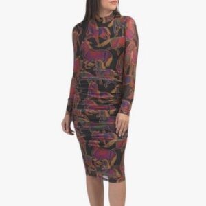 FARM Rio Wild Horses Tulle Midi Dress